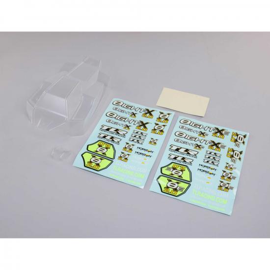 Body Set with Decals - Clear: 8X - 8XE 2.0