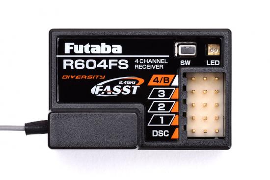 Futaba R604FS FASST 4 Channel Surface Receiver