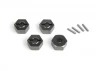 Aluminium 14mm Hex Hub Set (Grey/4pcs)