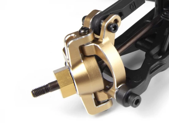 Aluminium Steering Spindle Set (Gold/Left/Right)