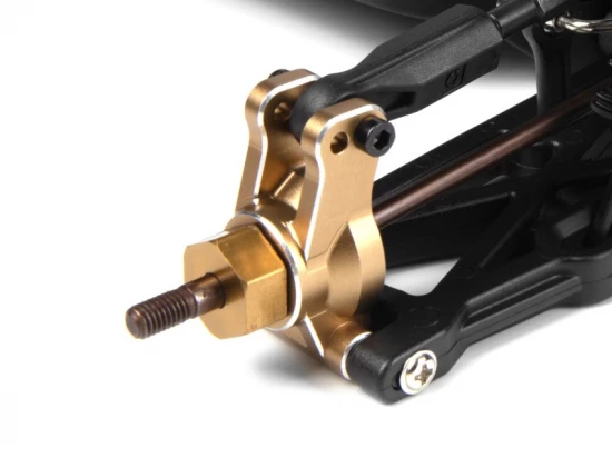 Aluminium Rear Hub Set (Gold/2pcs)