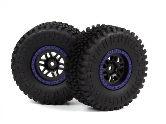 Assembled Wheel & Tyre (Blue/2pcs)