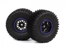 Assembled Wheel & Tyre (Blue/2pcs)