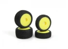 Microbe Buggy Wheel/Tyre Set (Yellow/Front/Rear)