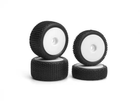 Sideline Buggy Wheel/Tire Set (White/Front/Rear)