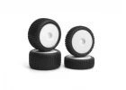 Sideline Buggy Wheel/Tire Set (White/Front/Rear)