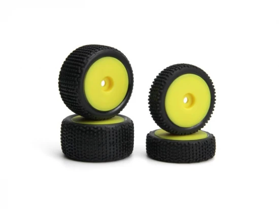 Sideline Buggy Wheel/Tire Set (Yellow/Front/Rear)