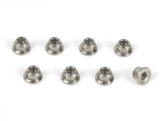 Flanged Lock Nut M4 (8)