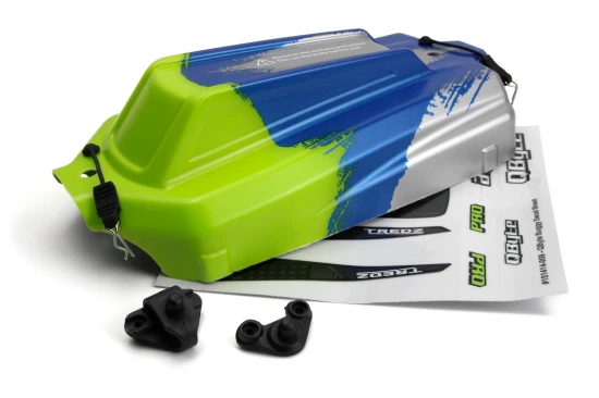 QByte XB 1:12 Buggy Printed Body - Fluoro Green