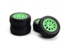 Sidepin SC Wheel/Tyre Set (Green/Front/Rear)