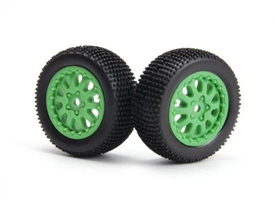 Sidepin SC Wheel/Tyre Set (Green/Front/Rear)