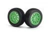 Sidepin SC Wheel/Tyre Set (Green/Front/Rear)