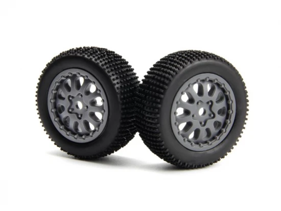 Sidepin SC Wheel/Tyre Set (Grey/Front/Rear)