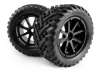 Mounted Goliath Tire on 3256 Blast Black Wheel