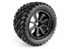 Mounted Goliath Tire on 3256 Blast Black Wheel