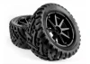 Mounted Goliath Tire on 3256 Blast Black Wheel