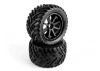 Mounted Goliath Tire on 3256 Blast Black Wheel