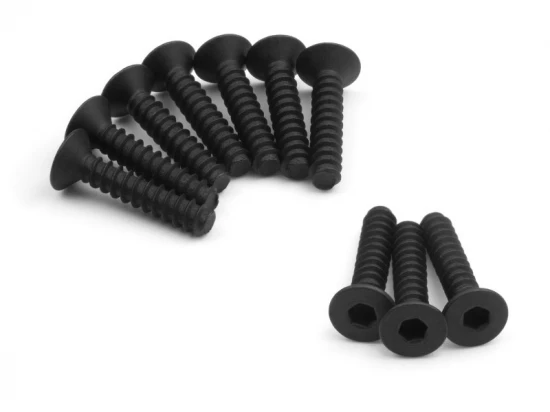HPI Tp. Flat Head Screw M3X15mm (Hex Socket/10Pcs)