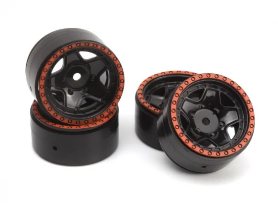 CL-5 Beadlock Wheel 1.2in (Red/4pcs)