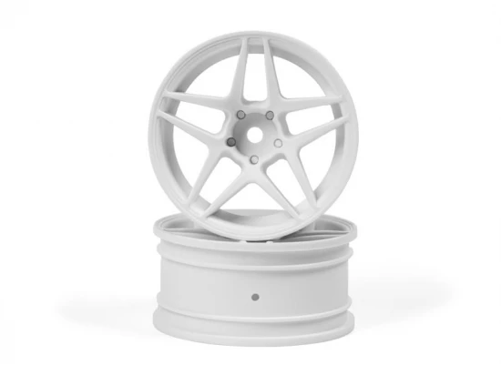 HPI Kansei Astro Wheels White 3mm Offset 26mm (2)