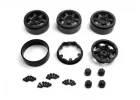 CC-6 Beadlock Wheel 1.3in (Black/4pcs)