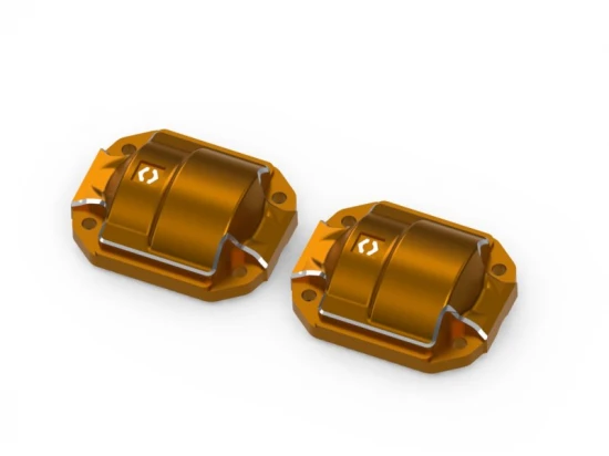 Aluminium Diff Cover (Orange/2pcs)