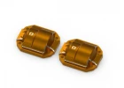 Aluminium Diff Cover (Orange/2pcs)