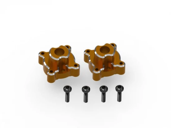 Aluminium Rear Hub Set (Orange/2pcs)