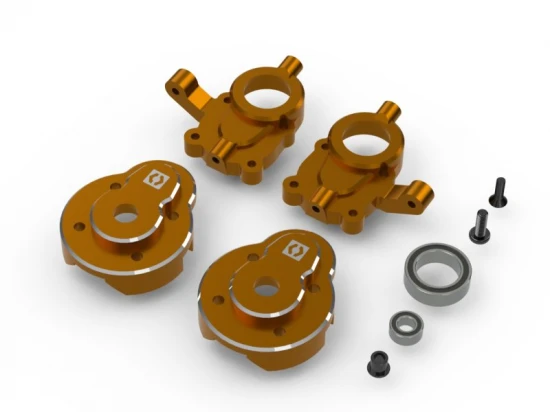 Aluminium Portal Steering Spindle Set (Orange)