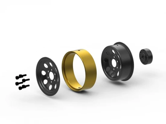 HPI CS-8 Steel Beadlock Wheels - Black - 1.2in (4)
