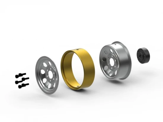 CS-8 Steel Beadlock Wheel 1.2in (Silver/4pcs)