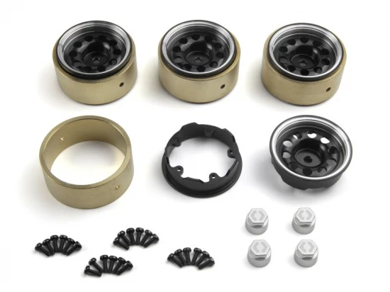 CS-10 Aluminium Wheel 1.2in (Black/4pcs)