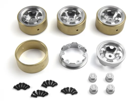 CL-6 Aluminium Wheel 1.2in (Silver/4pcs)