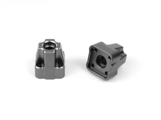 Aluminium Rear Hub Set (Gunmetal/2pcs)