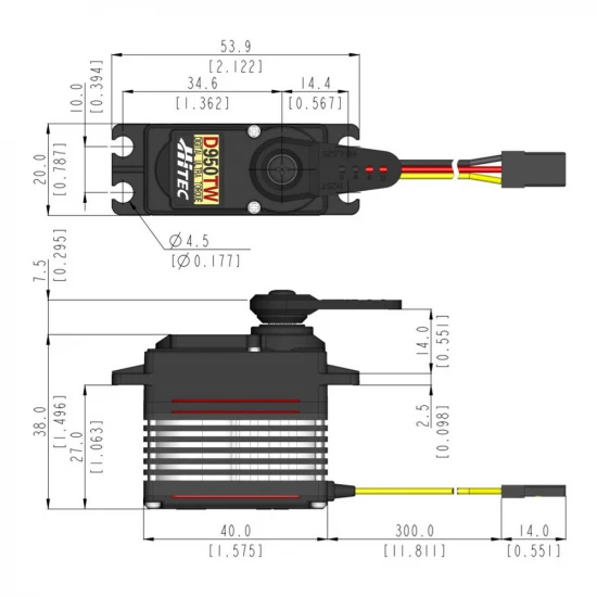 D950TW Wide Voltage Ultra Torque Servo