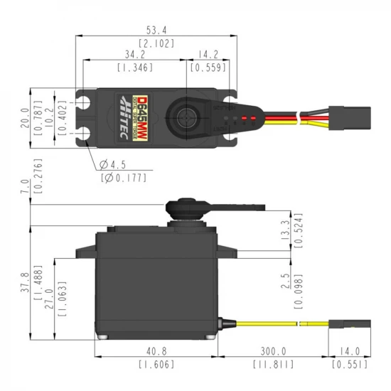 Hitec D645MW Wide Voltage Super Torque Servo