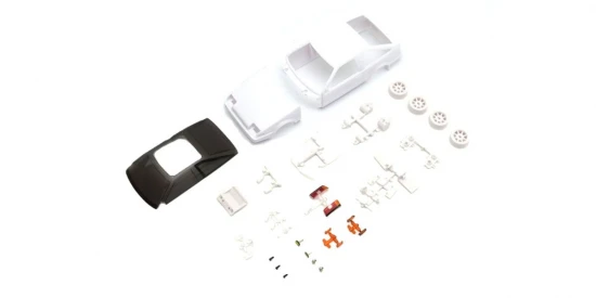 Bodyshell Toyota Trueno AE86 Kyosho Mini-Z + 4WD Rims (White Body)