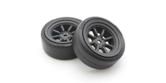 Kyosho Fazer FZD2 1:10 Pre-Glued D-Tyres 8S Watanabe Wheel (2)