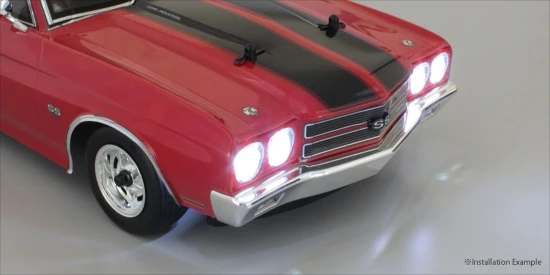 Kyosho LED Light Unit (Diam=5/L=400/Clear/4 Bulbs)