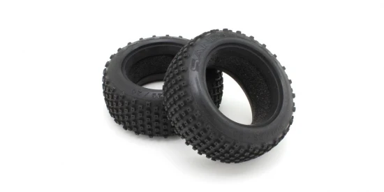 Kyosho Turbo Optima Front Medium Tires 50x83x30mm (2) - Block type