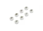 Kyosho Mini-Z M2 Nyloc Aluminium Wheel Nut (8) Silver