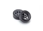 Kyosho Fazer FZD2 1:10 Pre-Glued D-Tyres RAYS TE37V Wheel (2)