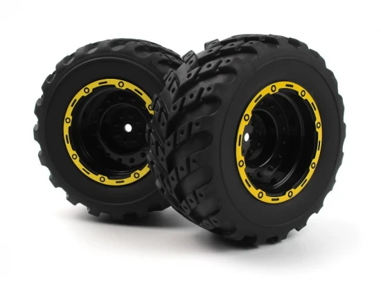 Smyter MT Wheels/Tires Assembled (Yellow/2pcs)