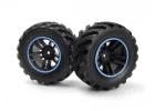 Spryte Wheels/Tires Assembled (Black/Blue)