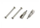 Rear Axle and Drive Shafts (Steel/2pcs)