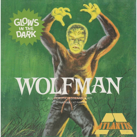 Atlantis Models Lon Chaney Jr. The Wolfman Glow Limited Edition