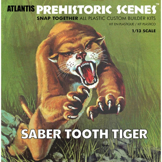 Atlantis Models 1:13 Prehistoric Scenes Saber Tooth Tiger