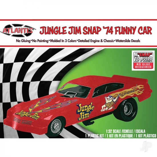 Atlantis Models 1:32 Snap Jungle Jim Vega Funny Car