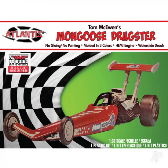 Atlantis Models 1:32 Snap American Rail Dragster