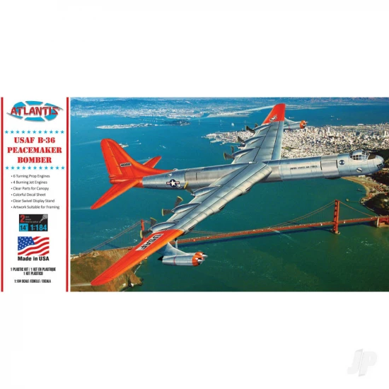 Atlantis Models 1:184 B-36 Prop Jet Peacemaker with Swivel Stand